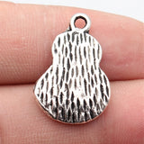 5pcs 23x14mm/26x17mm/27x14mm Antique Silver Color Irregular Geometric Textured Charms For DIY Jewelry Making