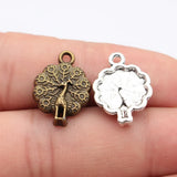10pcs 21x15mm 2 Colors Antique Bronze Color Antique Silver Color Peacock Charms For DIY Jewelry Making