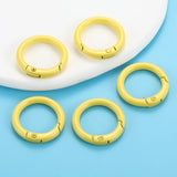 20/25/30/35/41mm Multi-colors Mixed Spray painting Alloy Keychain DIY Jewelry Making Findings V161