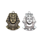 4pcs 37x26mm 3 Colors Antique Bronze Color Antique Silver Color Antique Gold Color Egypt Queen Cleopatra Charms