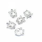 20 pcs 5 colors Tiger Charms Antique Pendants for Jewelry Making Necklace Bracelet Accessories Findings 15*12mm D9265