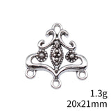 20pcs 20x21mm Antique Silver Color Earring Connector Pendant For DIY Jewelry Making Handmade Jewelry Craft Findings