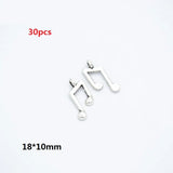 Zinc alloy 10-30pcs Multiple styles Antique Silver plated musical instrument Charms for bracelet necklace DIY jewelry Pendant