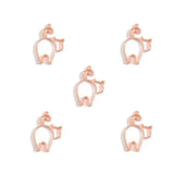 10-Piece Cat-Shaped Metal Frame Alloy Charms DIY Jewelry Making Necklace Bracelet Earrings Pendants Keychains Bag Charms D9356