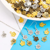 30pcs Alloy Charms Antique Silver color flower Pendants Jewelry Findings For DIY Handmade Jewelry Making 15*11mm Q133