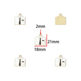 10pcs Colorful Drip-Style Alloy Pendants for Father's Day & Mother's Day DIY Keychain & Bracelet Jewelry Accessories W578