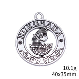 2pcs 40x35mm Antique Bronze Color Antique Silver Color Antique Gold Color Ancient Egypt Series Hurghada Souvenir Charms