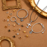 20 pcs 6 color Zinc Alloy Bead DIY big hole metal connector Beads Fits Charm Bracelets Necklaces Pendants making 4*9*12mm R228