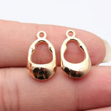 10pcs 21x12mm 5 Colors Openwork Geometric Earrings Charms For DIY Jewelry Making