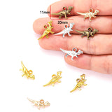 20pcs 5 Colors dinosaur Charms For Bracelets Necklace Pendant DIY Handmade Jewelry Making accessories 20*11mm D9345