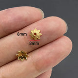 20-40pcs KC Alloy Flower Holder Partition Bead Cap Bead Holder Cap DIY Step Shaking Hairpin Hairpin Crown Accessories V149