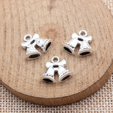 20pcs 16x14mm Antique Silver Color Bell Charms For DIY Jewelry Making