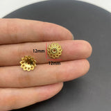 20-40pcs KC Alloy Flower Holder Partition Bead Cap Bead Holder Cap DIY Step Shaking Hairpin Hairpin Crown Accessories V149