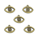 10pcs Metal Antique Eyes Charm Fit Necklace Pendant Jewelry making 20*16mm I185
