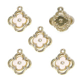 20Pcs Four-Leaf Clover Inlay Pendants for DIY Necklaces Bracelets Jewelry Making Keychains and Bag Charms W765
