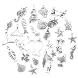 30pcs Mixed style Multiple styles Alloy Marine animals Charms for Earring necklace Pendant DIY Handmade Jewelry Making U090