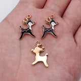 10pcs 21x14mm 6 Colors Deer Charms For DIY Jewelry Making