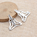 5pcs 38x34mm 2 Colors Antique Bronze Color Antique Silver Color Yoga Chakra Charms For DIY Jewelry Making