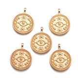 15pcs 5 Color Devil's Eye Charm for Necklace Keyring Pendant DIY Handmade Jewelry Accessories 15*18mm I1137