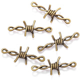 10pcs 3 styles 3D Thorns Metal Connectors Pendant Gothic Necklace Bracelet DIY Thorns Charms Jewelry Handicraft Making B200