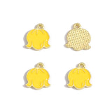 10pcs various styles Enamel Alloy flower Charm Earring Pendant DIY Keychain Necklace Jewelry Accessories W494
