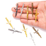 10pcs 5 colors Sword Blade Connector Serpentine Dagger Charms Fit Bracelet necklace Pendant DIY Jewelry Making 40*16mm M100