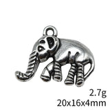 10pcs 20x16x4mm 2 Colors Antique Bronze Color Antique Silver Color Elephant Charms For DIY Jewelry Making