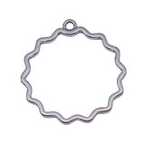 20pcs 30x28mm 5 Colors Openwork Flower Border Charms For DIY Jewelry Making