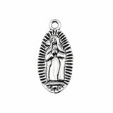 10pcs 23x11mm 2 Colors Antique Bronze Color Antique Silver Color Virgin Mary Charms For DIY Jewelry Making