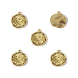 5pcs 4 Colors Irregular Alloy Charms Keyrings Bracelet Pendants Suitable for DIY Handicraft Jewelry Making B1113