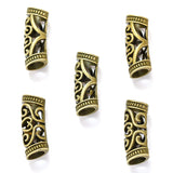 10pcs Metal African Hair Rings Beads Cuffs Tubes Charms Dreadlock Dread Hair Braids Jewelry Decoration Accessories 25*9*9mm R226