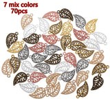 30pcs 7 Color Antique Silver color Small tree leaf Charms Metal Alloy Jewelry Diy Accessories 19*10mm Q323