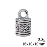 4 tapones de borlas de 16 x 10 x 10 mm, 2 colores, para hacer joyas hechas a mano.