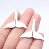 5pcs 29x32mm 2 Colors Antique Bronze Color Antique Silver Color Whale Tail Charms For DIY Jewelry Making