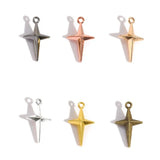 50Pcs Alloy Four-Pointed Star Charms for Jewelry Making DIY Necklaces Bracelets Earrings Keychains and Other Accessories L352