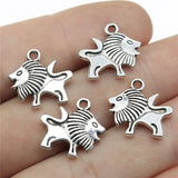 5pcs 16x15mm 2 Colors Antique Bronze Color Antique Silver Color Lion Charms For DIY Jewelry Making