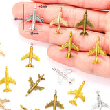 20pcs 5 colors aircraft Charms Zinc alloy Pendant for Necklace earring Pendant DIY Handmade Jewelry 23*15mm J175