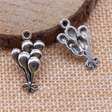 20pcs 23x13mm 2 Colors Antique Bronze Color Antique Silver Color Air Balloon Charms For DIY Jewelry Making