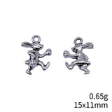 20pcs 15x11mm 2 Colors Antique Bronze Color Antique Silver Color Rabbit Charms For DIY Jewelry Making