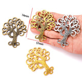 5 pcs Antique Porous Tree of Life Charms for Keychain clothing Pendants DIY Jewelry Making Accessories Findings 74*57mm Q277
