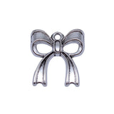 10pcs 20x18mm 2 Colors Antique Bronze Color Antique Silver Color Bow Charms For DIY Jewelry Making