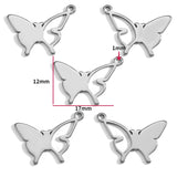5pcs stainless steel dolphin butterfly/spider Charms Animal Pendants DIY Handmade Necklace Bracelet Earrings Jewelry Making W418