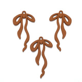 5 pcs High quality Spray paint Bow Charm Woman Earring Necklace Alloy Charms for Jewelry Making W279