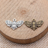20pcs 20x13mm 2 Colors Antique Bronze Color Antique Silver Color Skull Butterfly Charms For DIY Jewelry Making