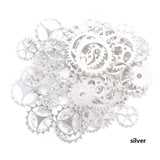 30pcs 10 Color GearsSmall Size 8-15mm Mix Alloy Mechanical Steampunk Cogs & Gears Diy Accessories