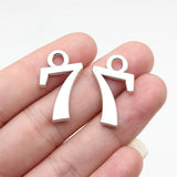 10pcs 26x16mm 1 Colors Antique Silver Color Number 0 Charms For DIY Jewelry Making