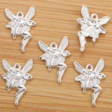 20pcs Alloy Angel Charms Metal Pendant Charms For Necklace Bracelet DIY Jewelry Accessories Crafts Pendant 22*14mm I210