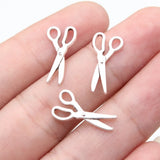 20pcs 18x9mm Antique Silver Color Scissors Charms For DIY Jewelry Making