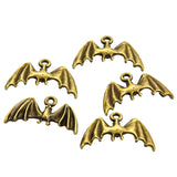 20pcs Charms Halloween Fly Bat 19x12mm 6 Color Pendants DIY Necklace Bracelet Crafts Making Findings D561