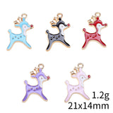 10pcs 21x14mm 6 Colors Deer Charms For DIY Jewelry Making